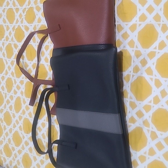 Vince Camuto Luck tote in black and red desert-New - Picture 1 of 8